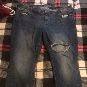 Plus size skinny jeans